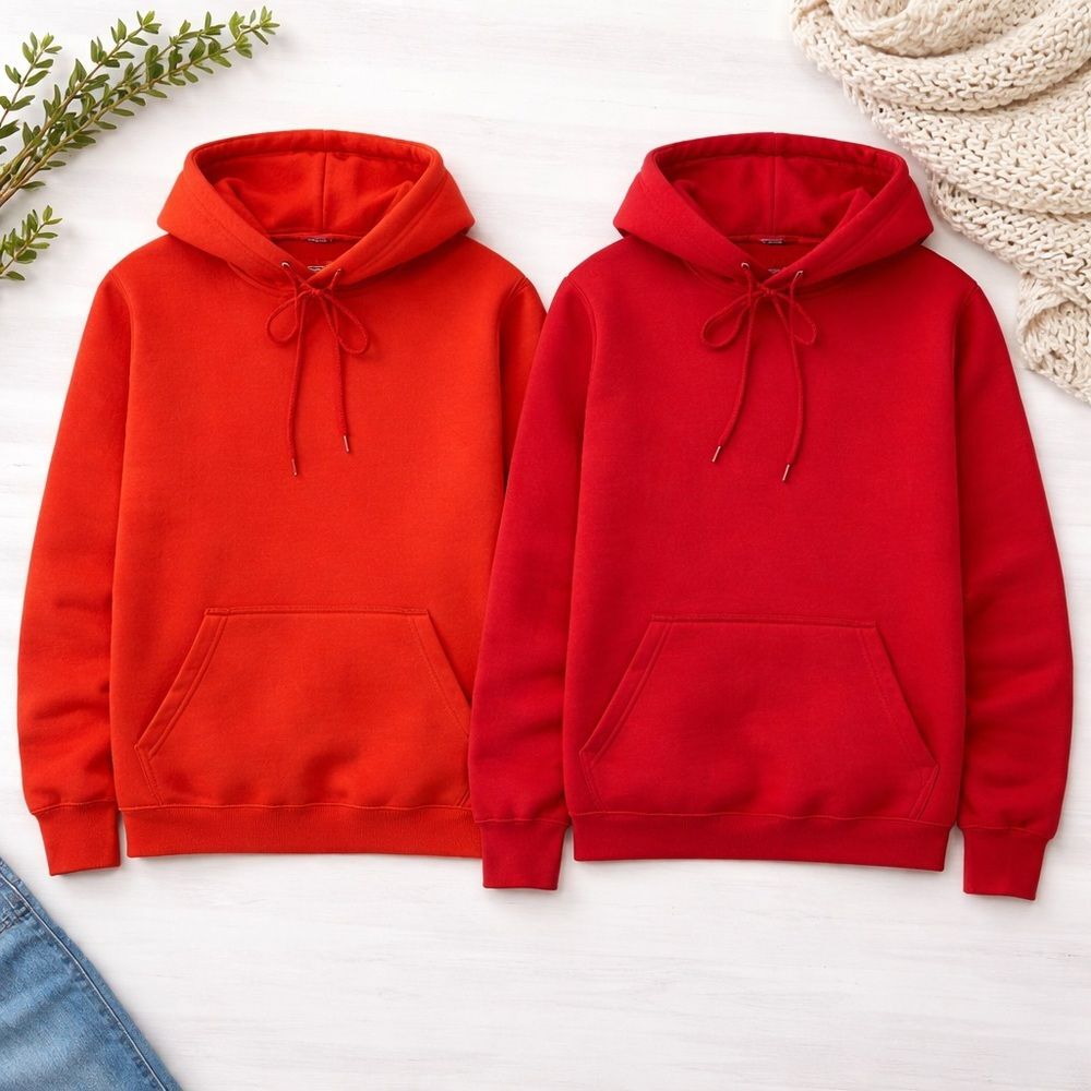 Gildan Blank Hoodie Bundle XL NWOT (2) Red Pullover Sweatshirts HTV